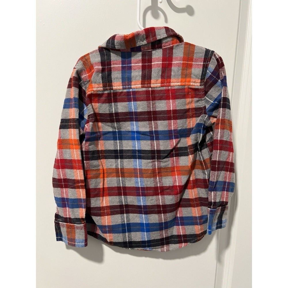 Gymboree Boys Plaid Button Up Shirt Size 4T - Picture 2 of 3